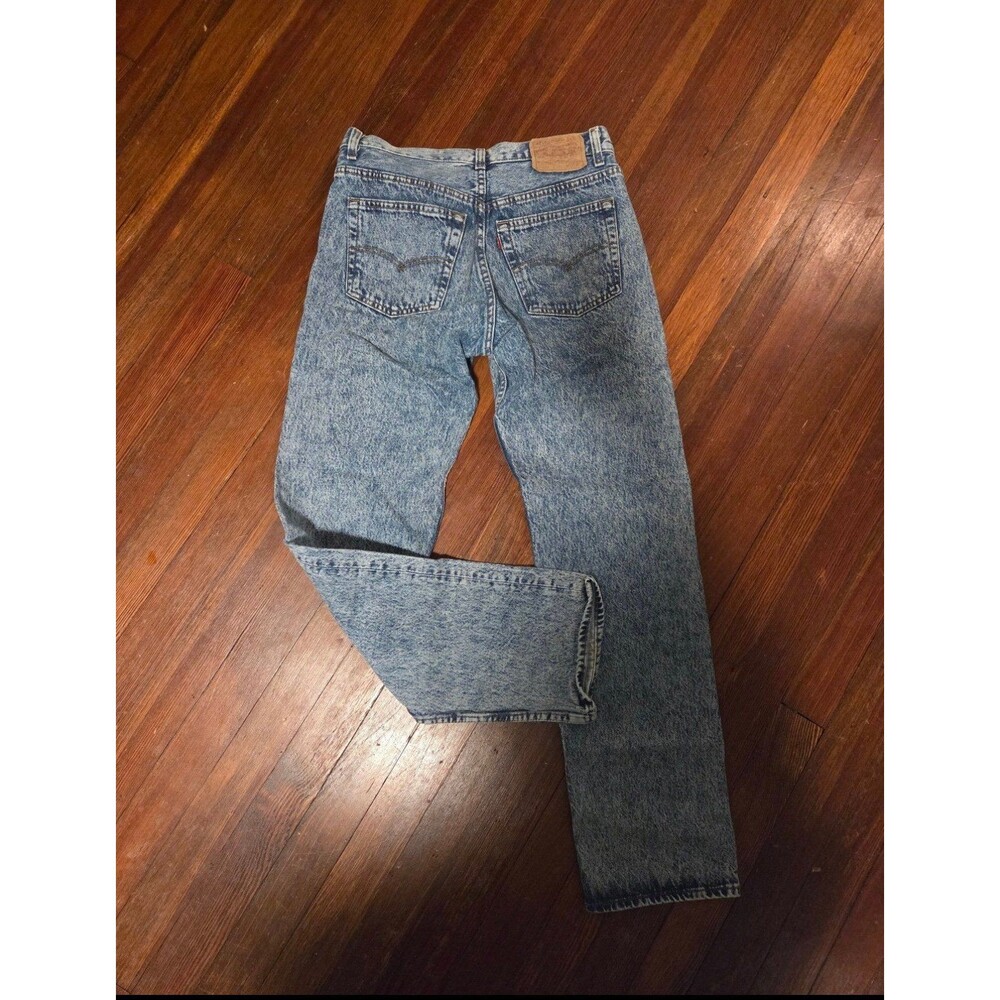 Vintage 80s Levi’s 501 Red Tag Made in USA Acid Wash Jeans 31x32 Women’s - Picture 6 of 12